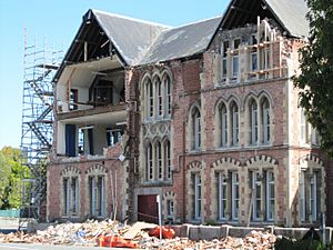 Christchurch Girls' High School old building