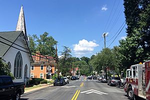Main Street, historic Clifton, Virginia