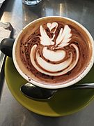 Coffee angel art 