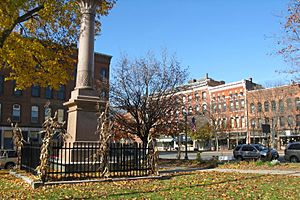 The Civil War Memorial on Court Square