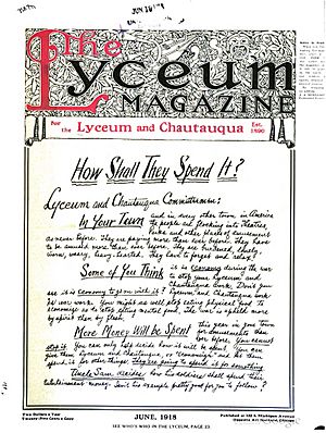 Cover of The Lyceum Magazine June 1918