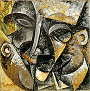 Dynamism of a Man's Head by Umberto Boccioni, 1913