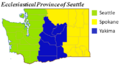 Ecclesiastical Province of Seattle map