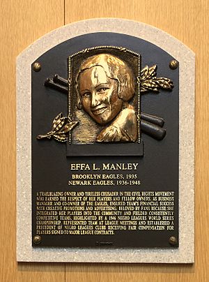 Effa Manley Plaque
