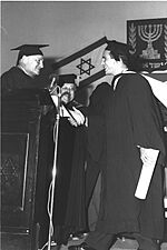 First Graduation at Bar Ilan University - Ogden Reid 1959