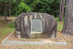 Fort Early boulder monument, Crisp County
