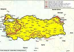 Fronts during the Turkish War of Independence
