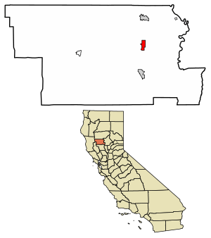 Location of Artois in Glenn County, California.