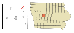 Location of Paton, Iowa