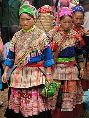 Hmong women at Coc Ly market, Sapa, Vietnam.jpg