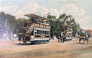 Hobart Municipal Tramways Macquarie Street Franklin Square