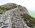 Inside the Celtic Iron Age hillfort of Tre'r Ceiri, Gwynedd Wales, with its 150 houses; finest in Europe 87