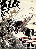 Kay Nielsen - East of the sun and west of the moon - the widow's son- the Lad in the Battle