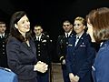 Kelly Ayotte speaks with Company Grade Officers with the New Hampshire National Guard
