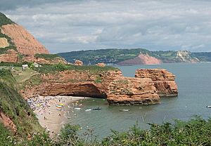 Ladram Bay, west of Sidmouth - geograph.org.uk - 71739