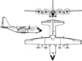 Lockheed C-130 Hercules 3-view