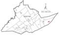 Map of Woodward, Centre County, Pennsylvania Highlighted