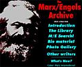 Marx-Engels Archive (navigation screen - September 1996)