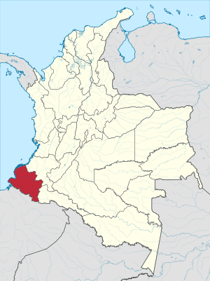 Nariño shown in red