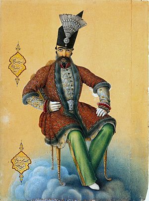 Naser al-Din Shah by Abul Hasan Ghaffari 1854