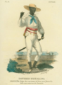 Negre des encirons de Vera-crux (Santa Fe) dans son costumes de dimanche by Claudio Linati 1828