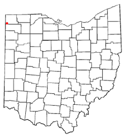Location of Edgerton, Ohio