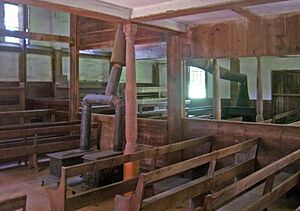 Oblong Friends Meeting House interior