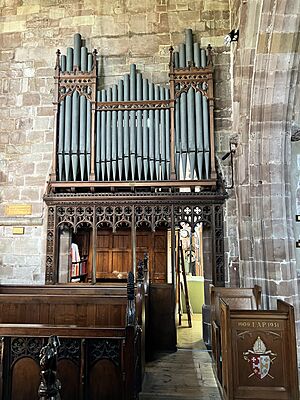 Organ in All Saints' Church, Alrewas