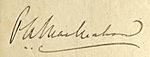MacMahon's signature