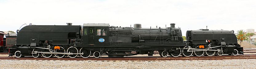 Preserved South Australian Railways 400 class Beyer-Garratt loco 409 at National Railway Museum, Port Adelaide, 2015 (Brett Shillabeer)