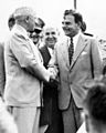 President Truman with Governor Dewey at dedication of the Idlewild Airport (cropped)