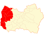 Location of Cardenal Caro Province in the Libertador General Bernardo O'Higgins Region