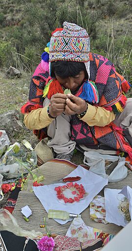 Q'ero shaman from Hatun Q'ero community
