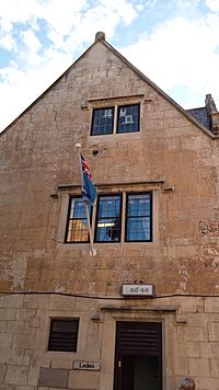 RAFA Club, Weymouth, with attached cannonball 02.jpg