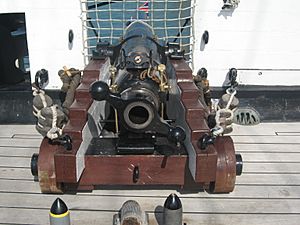 RBL 40 pounder Armstrong gun HMS Warrior breech end