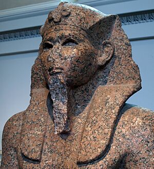 RedGraniteStatueOfSobkemsafI(Detail)-BritishMuseum-August19-08