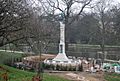 Renovating the War Memorial, Alexandra Park - geograph.org.uk - 1774306