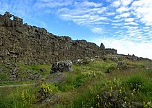 Rock of law in Þingvellir