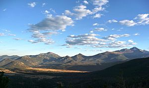 Rocky Mountain National Park in September 2011 - view from Many Parks Curve