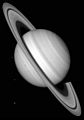Saturn and its 3 moons