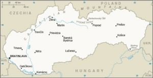 Slovakia-CIA WFB Map