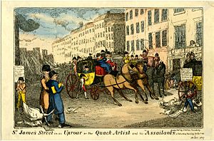 St James Street in an Uproar 1819