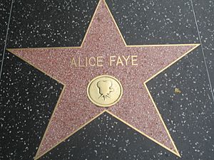 Star Alice Faye Hollywood Walk of Fame