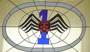 Stone Frigate, 1 squadron, stained glass spider, Royal Military College of Canada