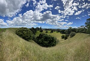 The crater of Te Kōpuke (aka Mount Saint John)