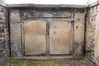 The grave of James Bonar, Canongate Kirkyard
