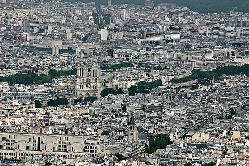 Tour Eiffel Notre-Dame+contrast