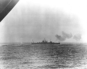 USS Wichita (CA-45) under fire off Casablanca on 8 November 1942