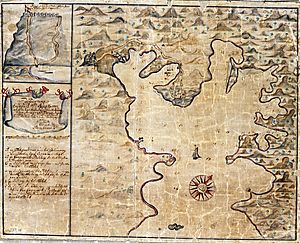 USVI - St. John - Coral Bay - Map from 1720