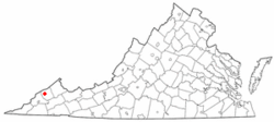 Location of Clintwood, Virginia